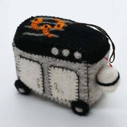 [ORNBBQ] Christmas BBQ Prawns - Handmade Felt Ornament