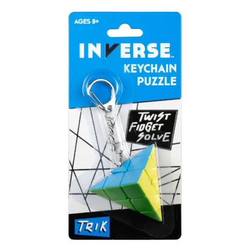 [PG-TW010c] Project Genius - Inverse Trik Puzzle Keychain: Pyramid Power in Your Pocket