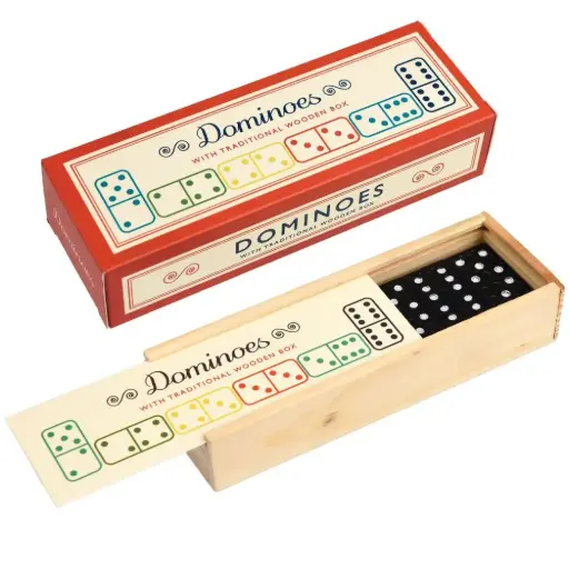 [RX-28330] Rex London Traditional Wooden Dominoes