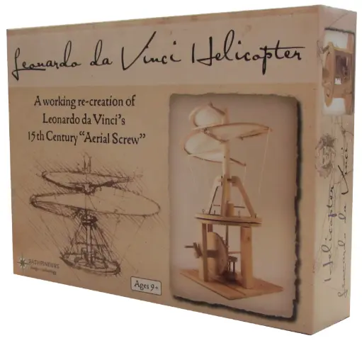 [6705] Da Vinci Helicopter Wooden Kit